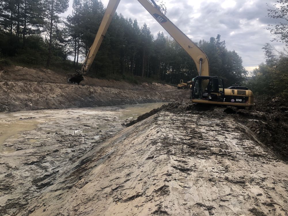 Koparka Long Reach Liebherr Długie ramię wynajem