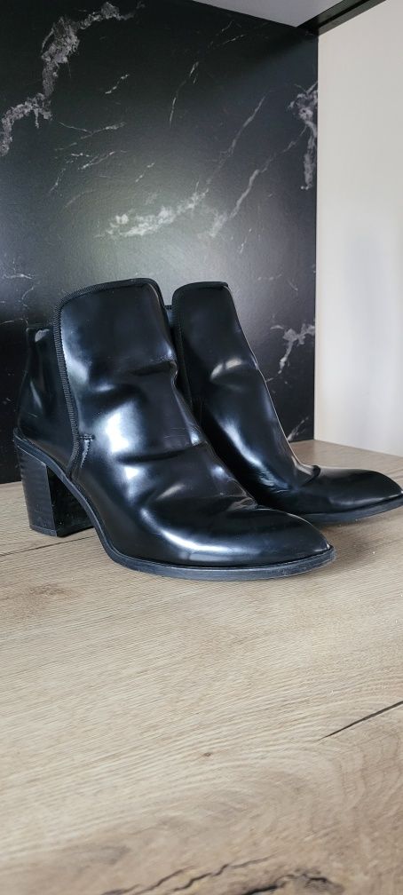 Buty botki sztyblety czarne Zara rozm 41
