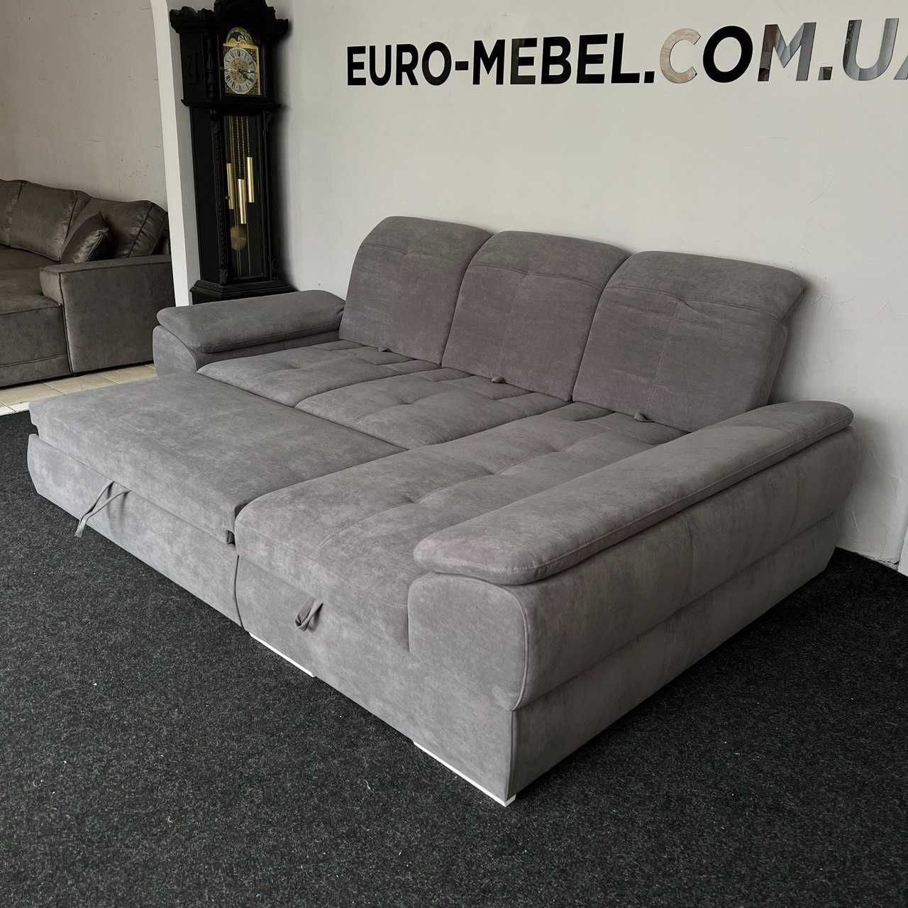 Кутовий тканинний диван для відпочинку