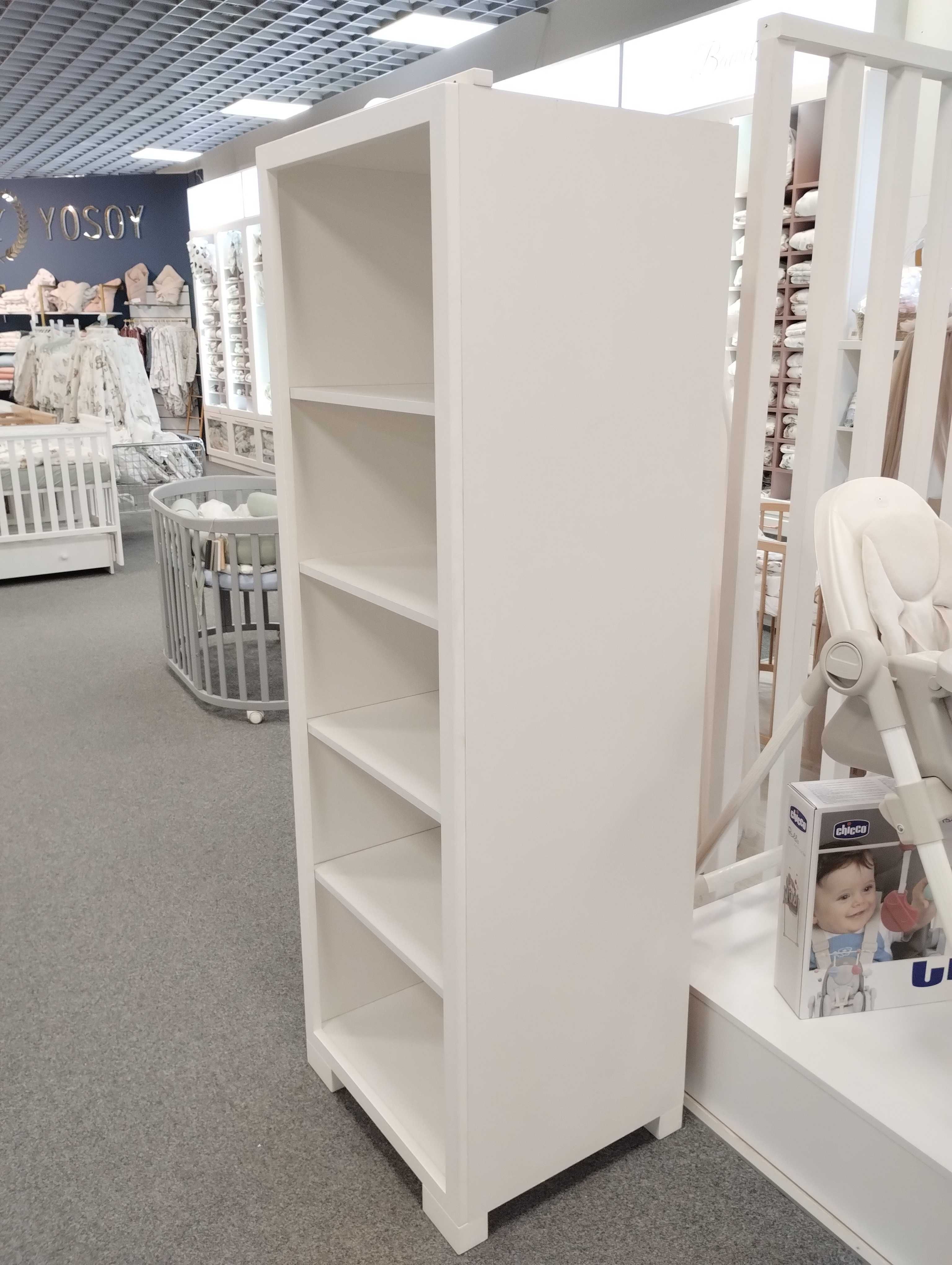 Regał na zabawki BonBonKids biały POWYSTAWOWY