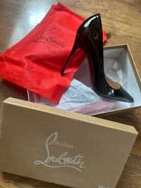 Christian Louboutin szpilki czarne czerwone nowe 39/38