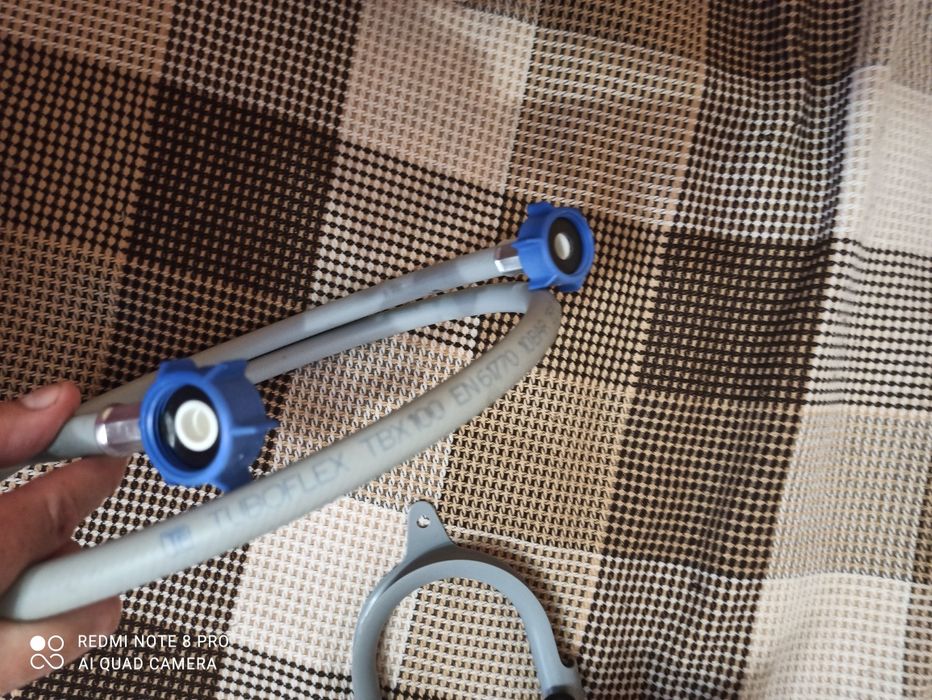 Шланг заливной на 3/4" + фиксатор шланга сливного от стиралки