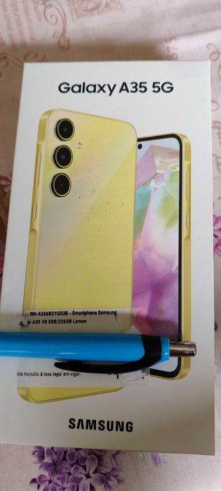 Samsung a 35 5g em estado de novo com fatura em caixa com garantia