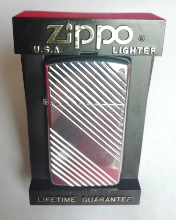 Isqueiro Zippo Slim Brite-Cut 1621 de 1992