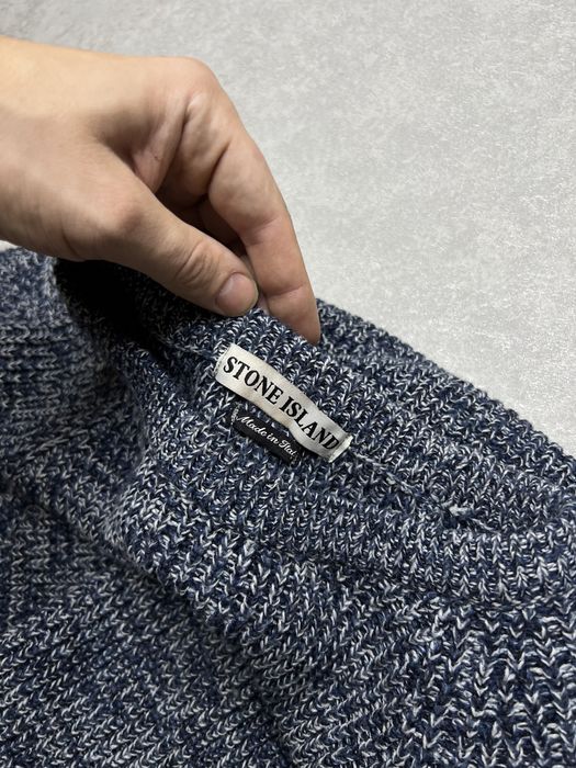 Свитер вязаный кофта Stone Island Винтаж оригинал размер M