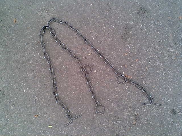 Упряж кінна, хлопкова/ цепки трьох кінцеві