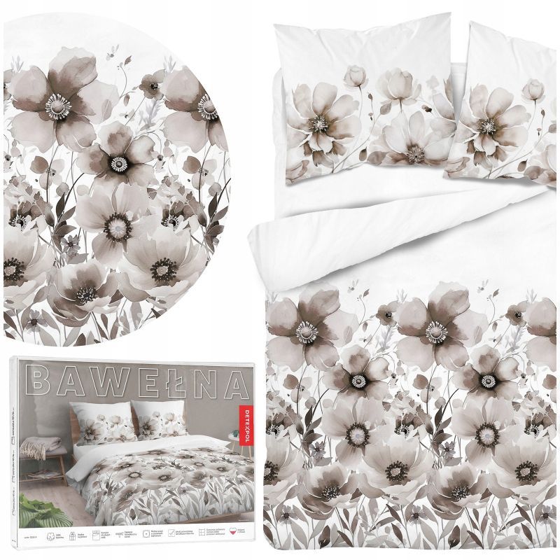 Komplet pościeli Bawełnianej Vicenza 220x200/3 części elegancka z wzor