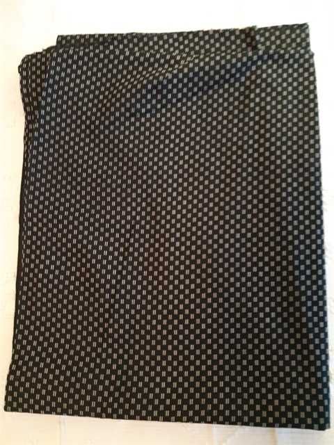 Retalho de Tecido Preto e Branco 100% Algodão