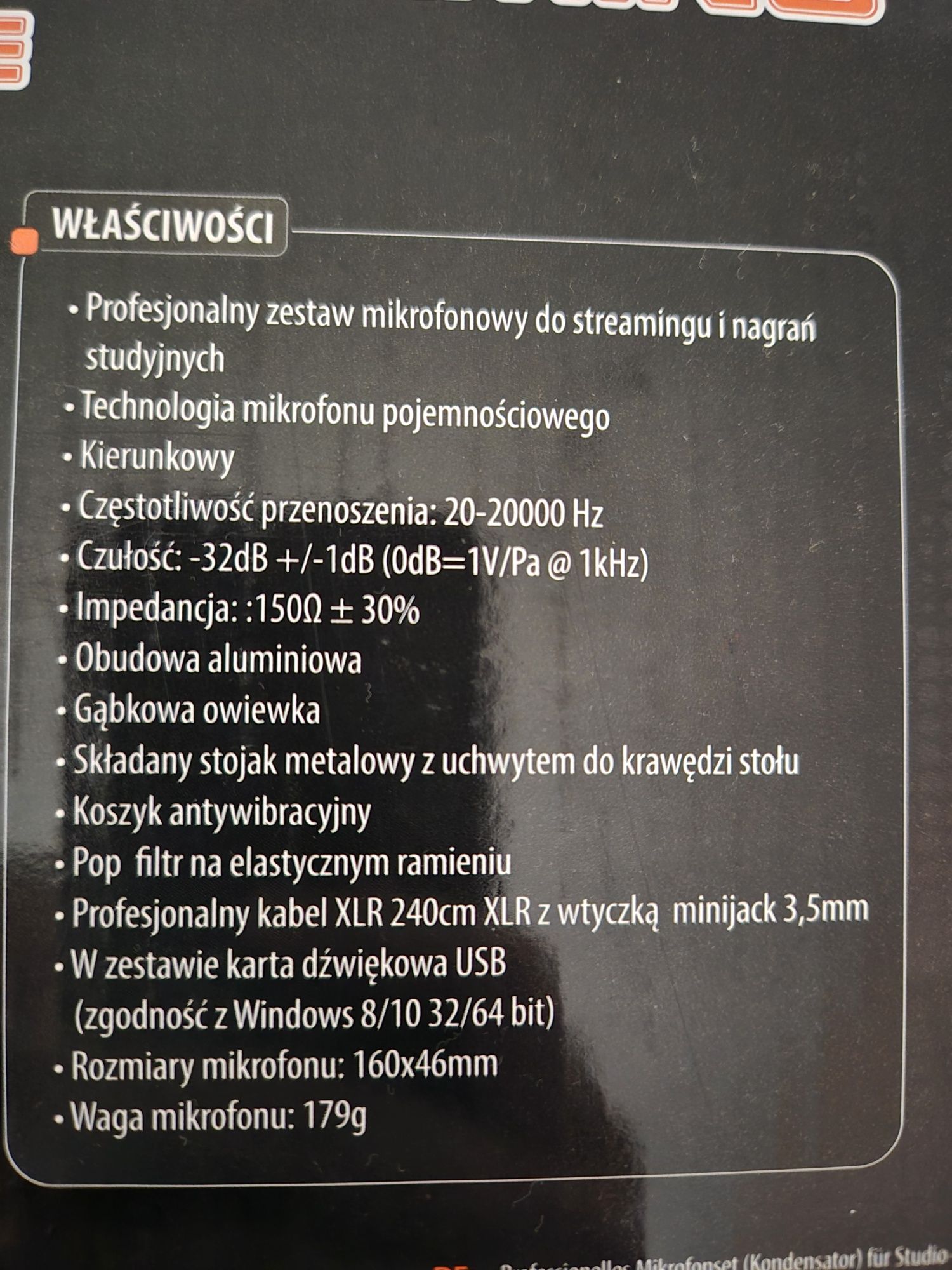 Mikrofon gamingowy Media-Tech MT397k