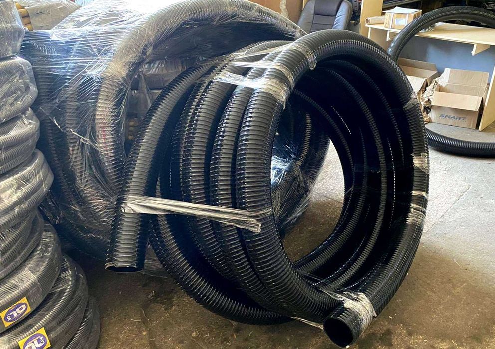 Шланг, рукав, гофра для асенізації, викачування вигрібних ям, мотопомп