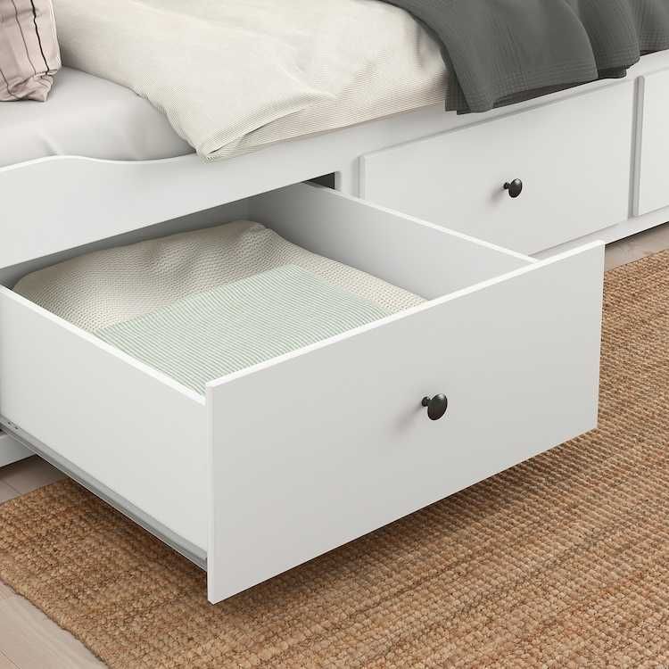 łóżko dla dziecka HEMNES Leżanka z 3 szufladami, 80x200  Okazja