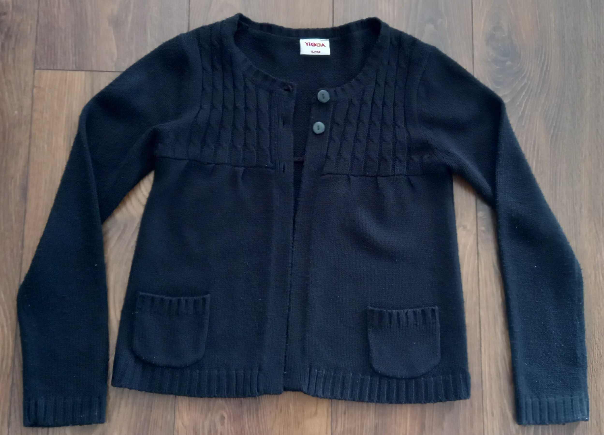 Sweter czarny 152-158