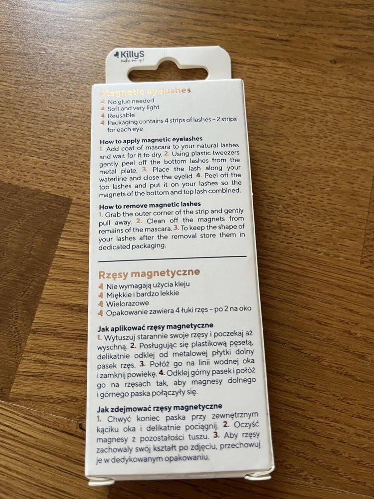 Rzęsy magnetyczne.