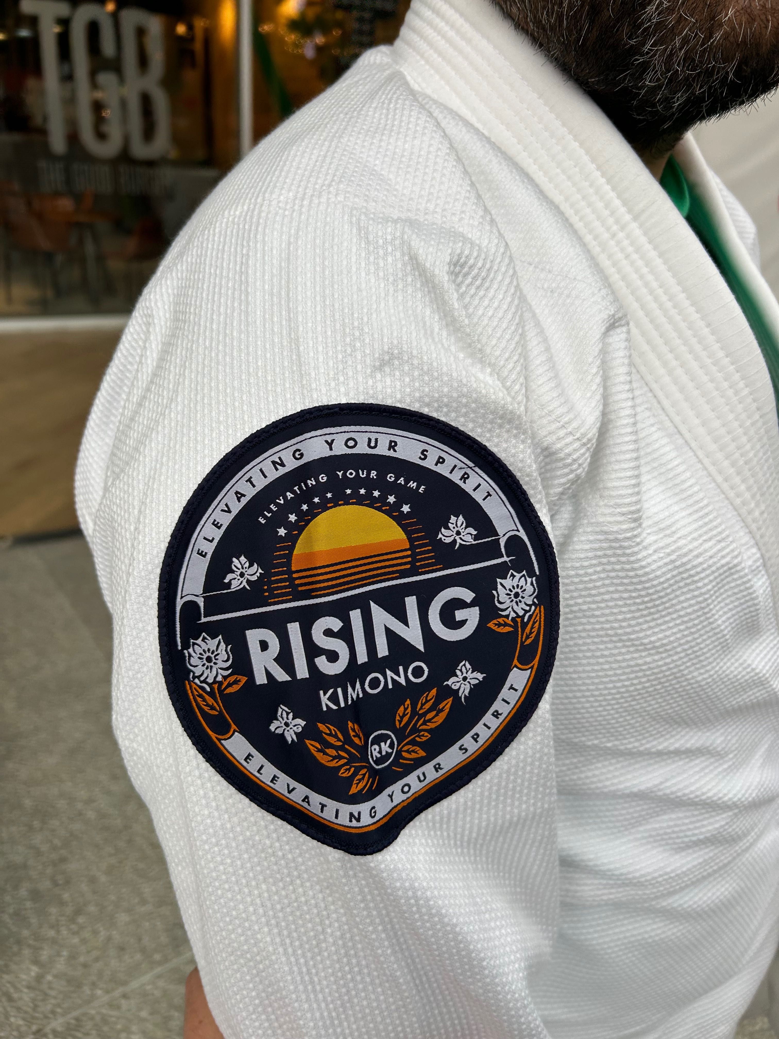 Rising Kimono A1, A2, A3 e A4 Jiu Jitsu novo acompanha faixa branca