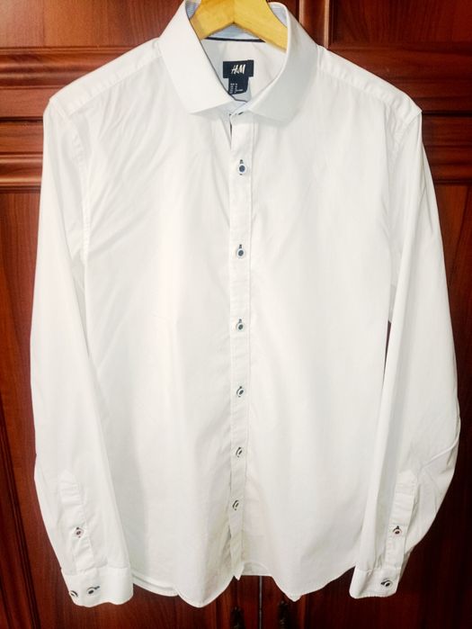 Сорочка H&M біла оригінал M розмір