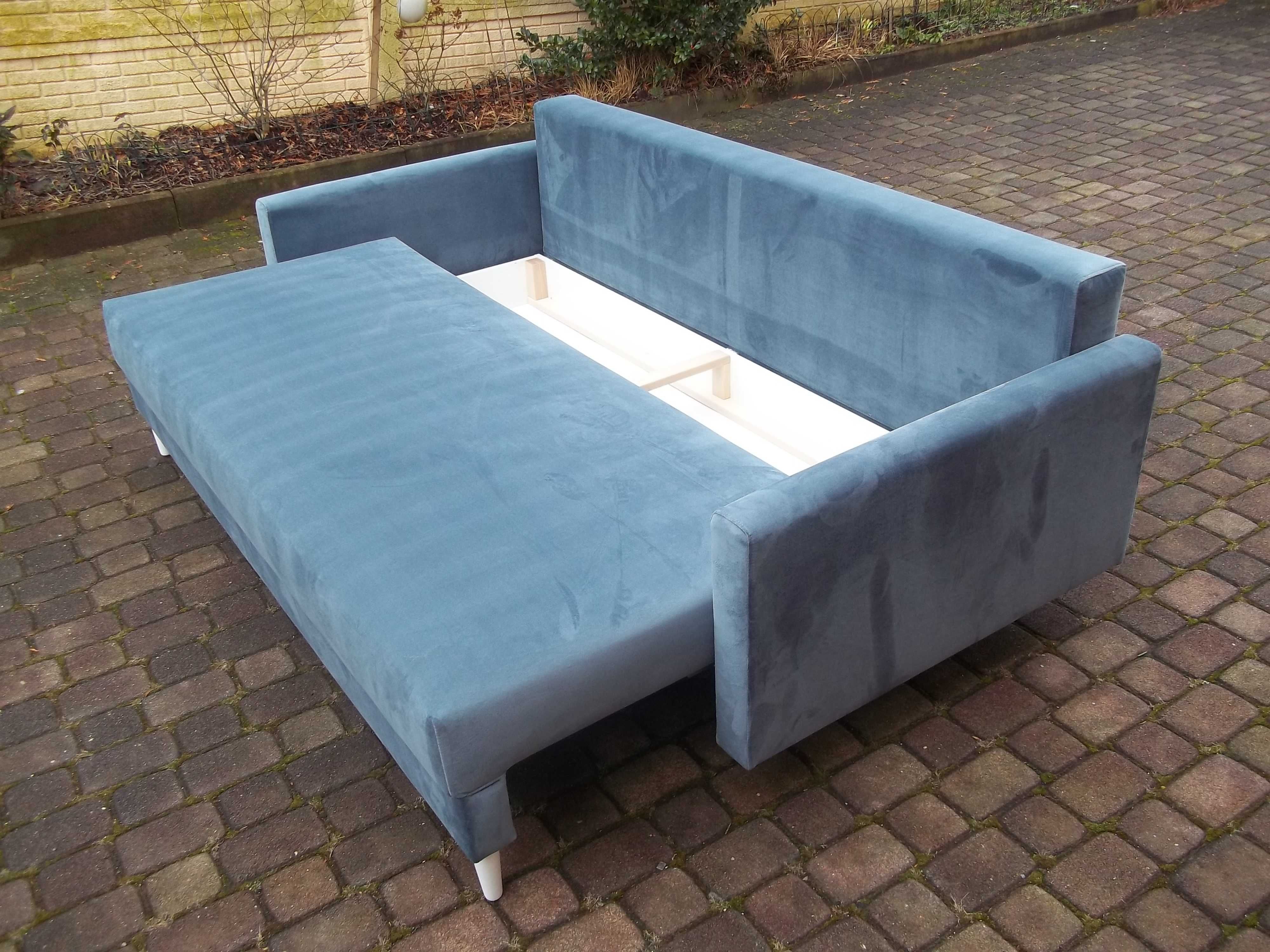 kanapa/sofa w stylu skandynawskim-wygodna pow spania/ sprężyny