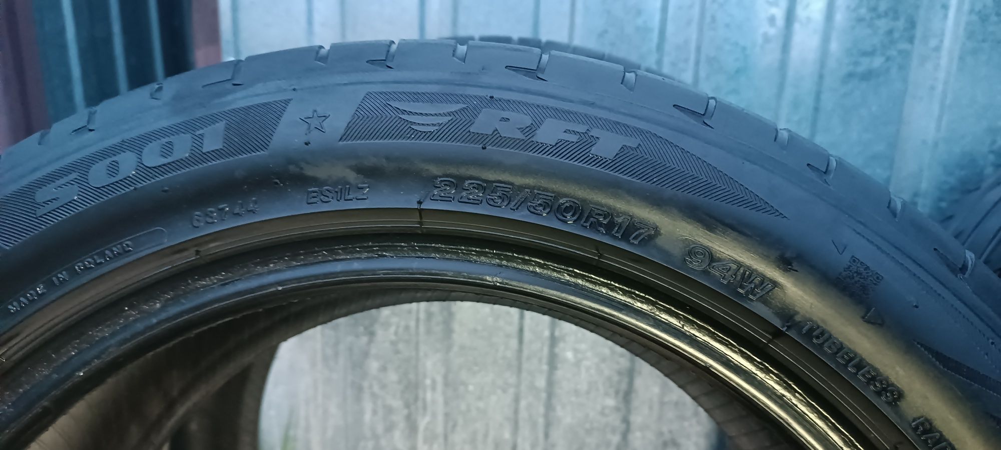 sprzedam komplet opon 225 50 R17 potenza s001 Bridgestone!!!