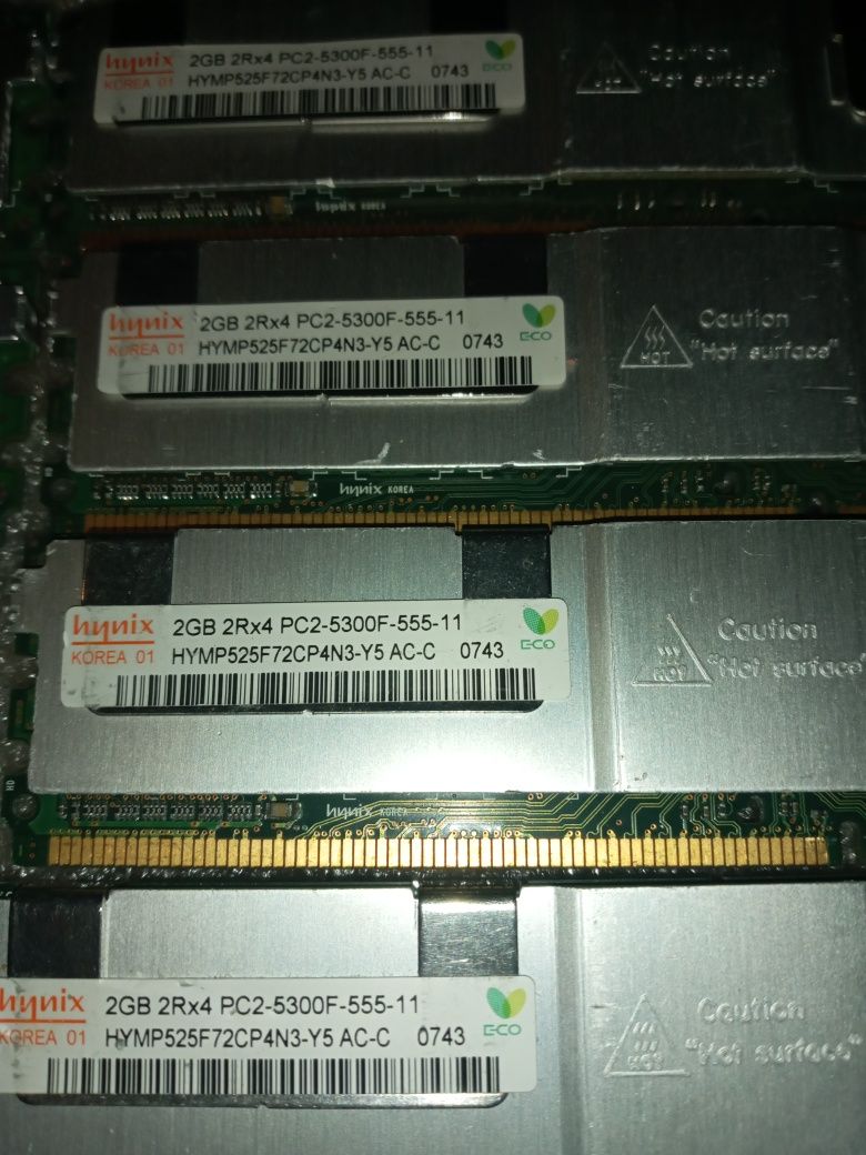 лот 20+ шт Пам'ять для сервера DDR2-667 2.4.8Gb PC2-5300F ECC FB-DIMM