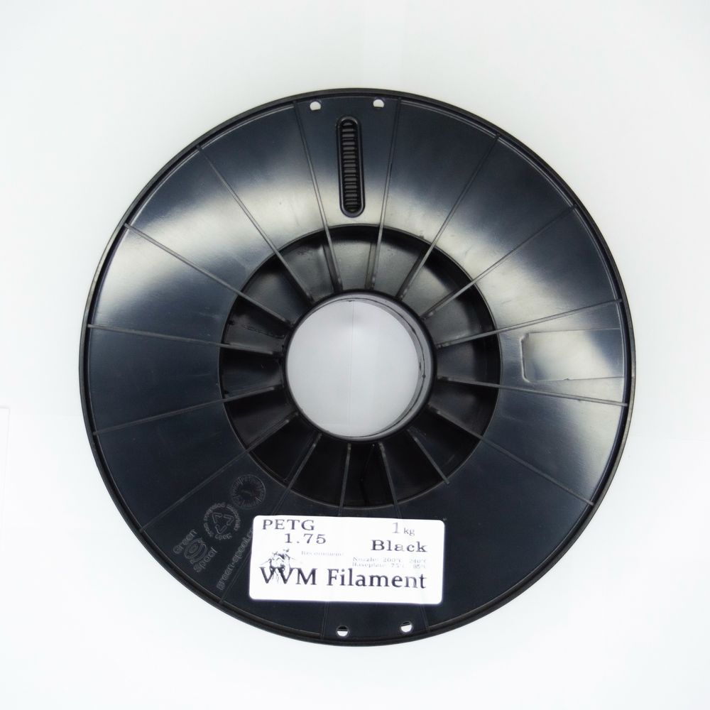 Пластик для 3Д-друку Філамент PETG 1.75(Чорний) 1 kg