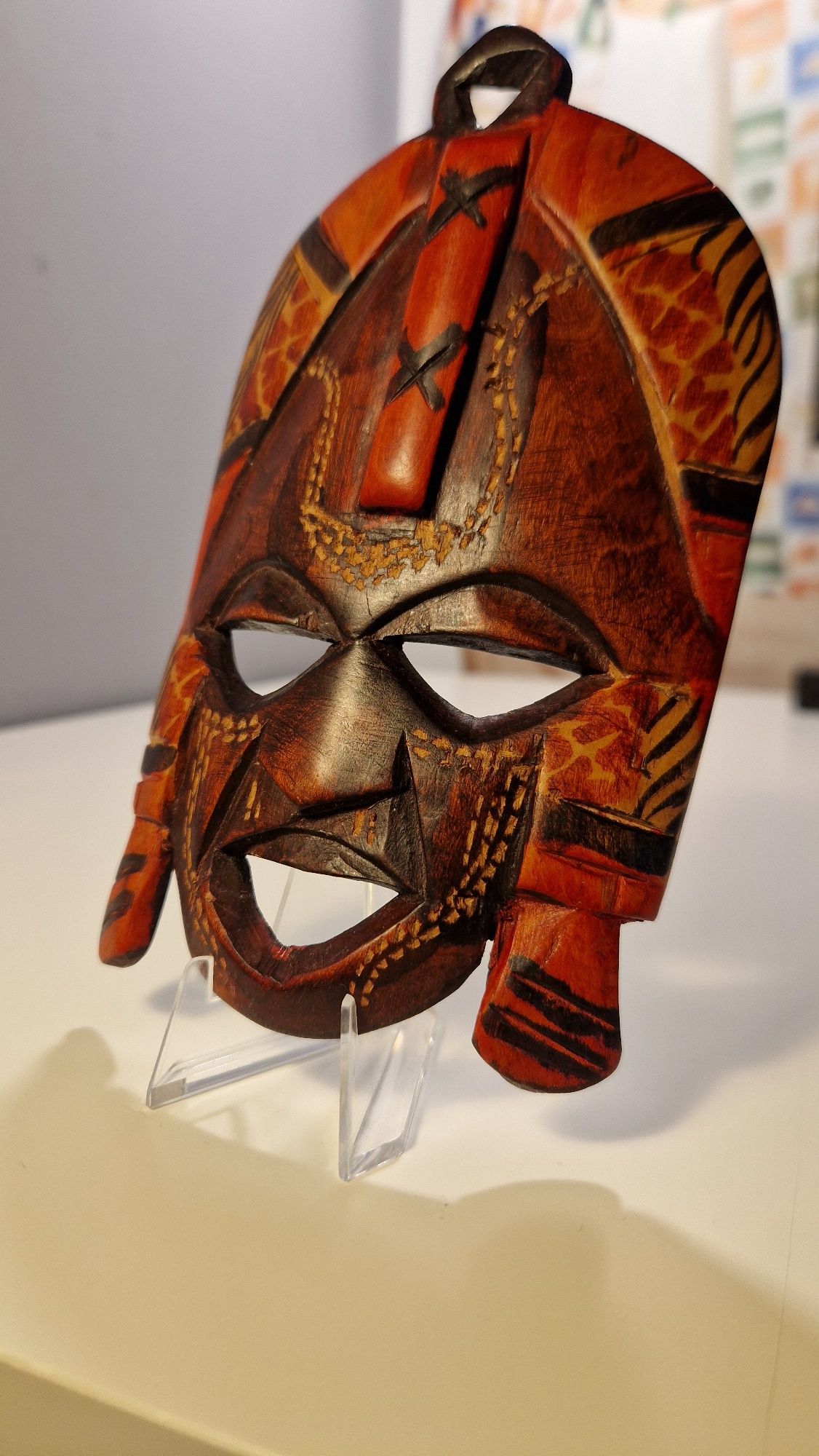 Afrykańska drewniana maska
