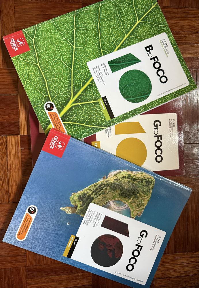 Manuais de BioFoco e GeoFoco+ caderno de atividades- 10 ano