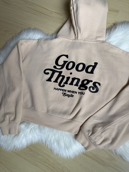 Худі/світшот/кофта кроп утеплена вкорочена