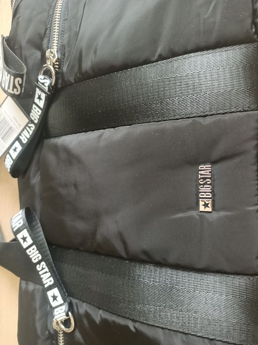 Piękna torebka torba nowa Big Star do ręki Puchowa Czarna