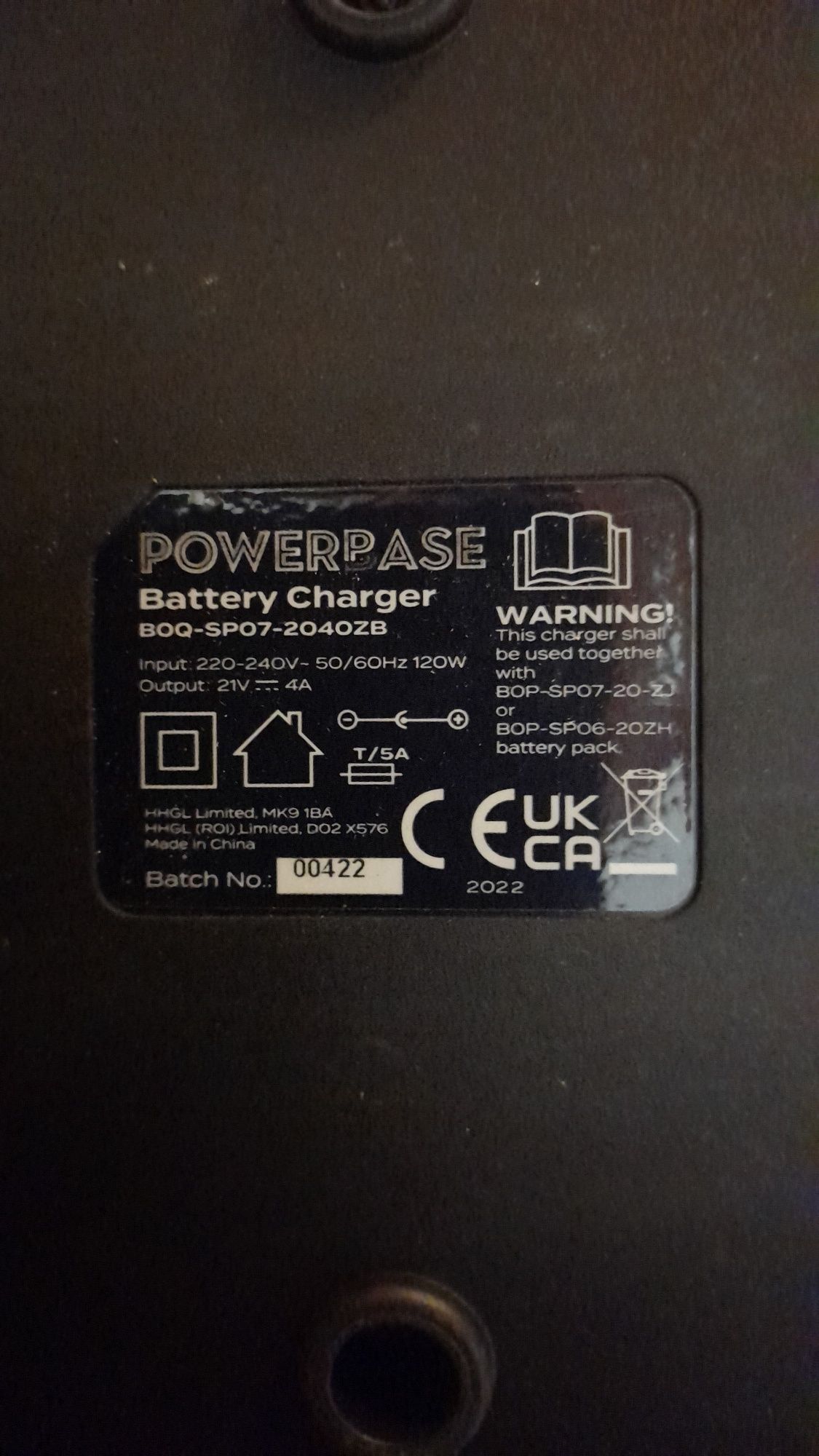 Powerbase 20v ładowarka na dwa akumulatory