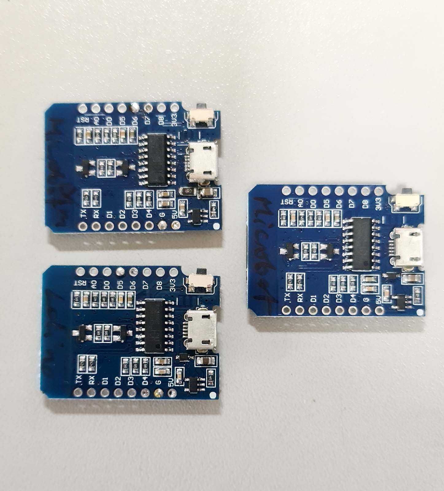 3 nieużywane moduły Arduino ESP8266 WeMos D1 mini
