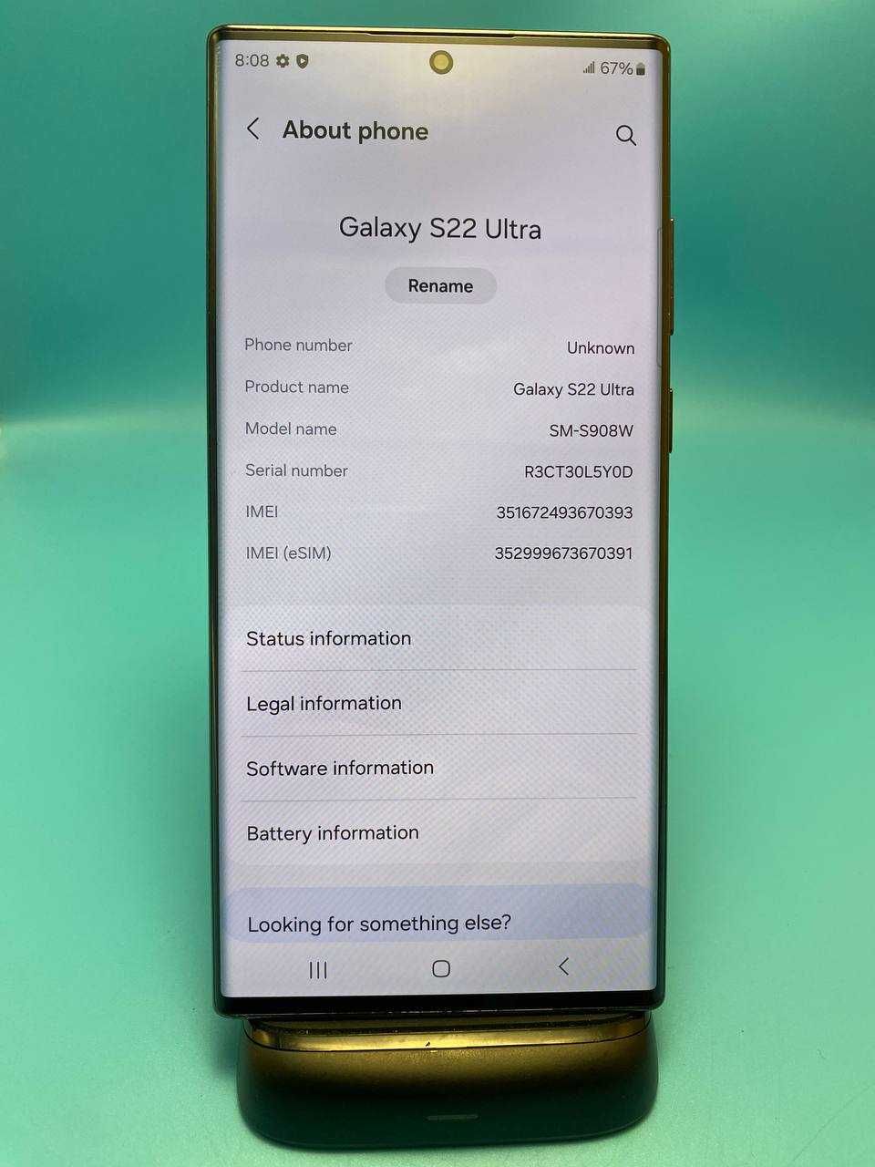 Смартфон SAMSUNG Galaxy S22 Ultra 8/128GB Гарантія. Кредит 0%
