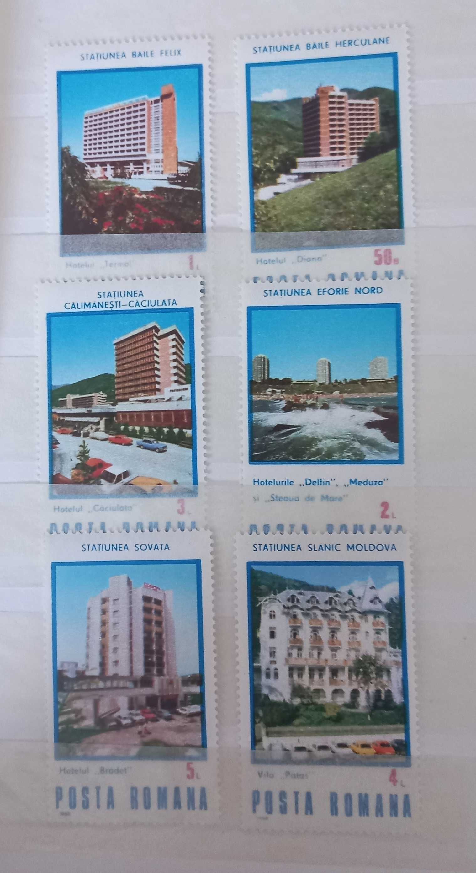 Znaczki pocztowe - Architektura - Rumunia - czyste