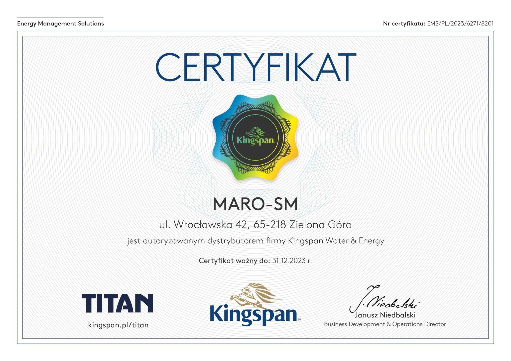 Zbiornik na  ON 2500l, Kingspan - 7 600,00 NETT0