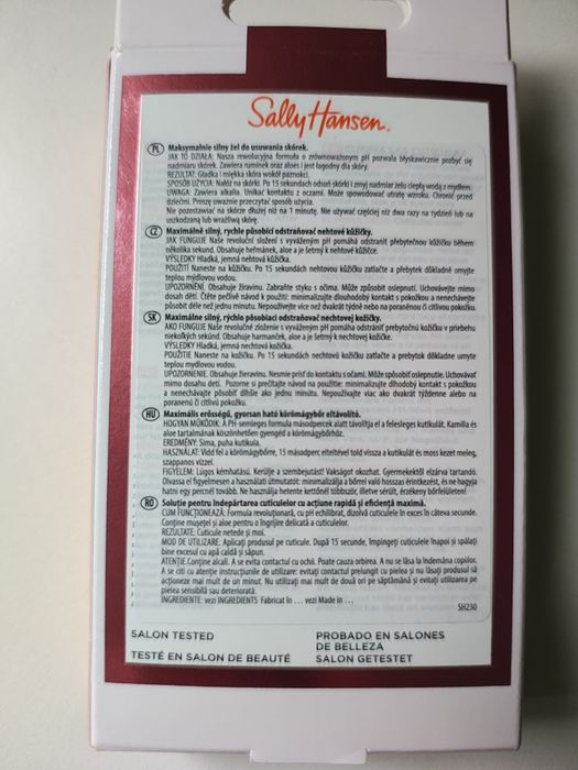 żel do usuwania skórek Sally Hansen 29, 5 ml