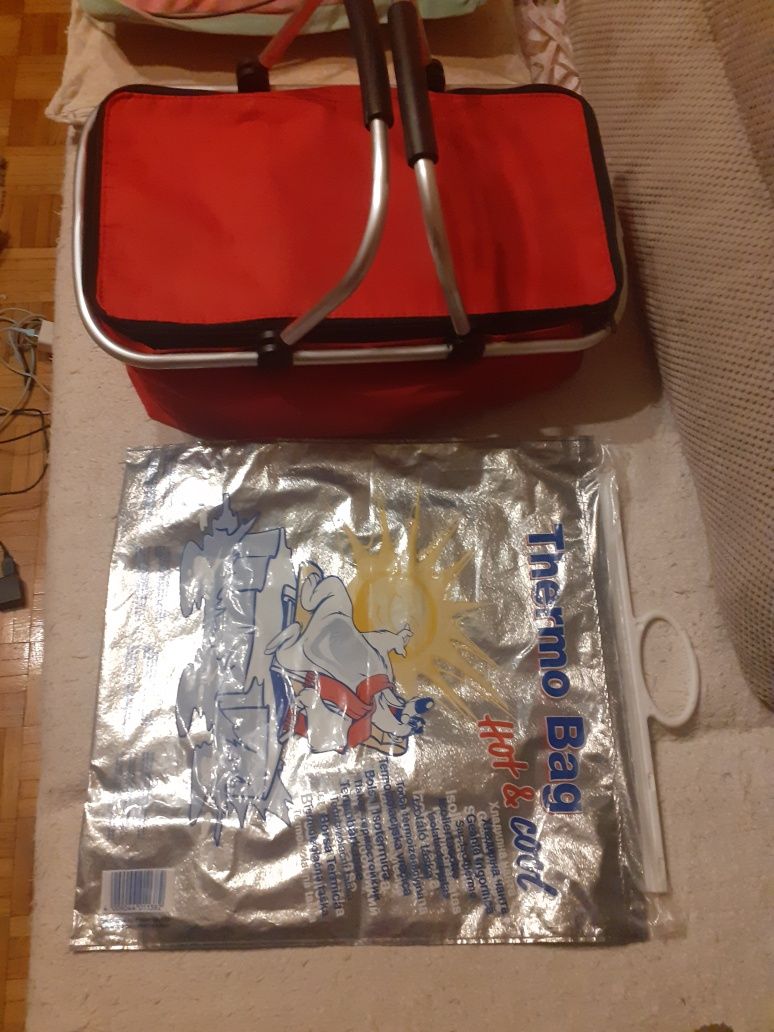 Koszyk termiczny na biwak plus siatka termiczna