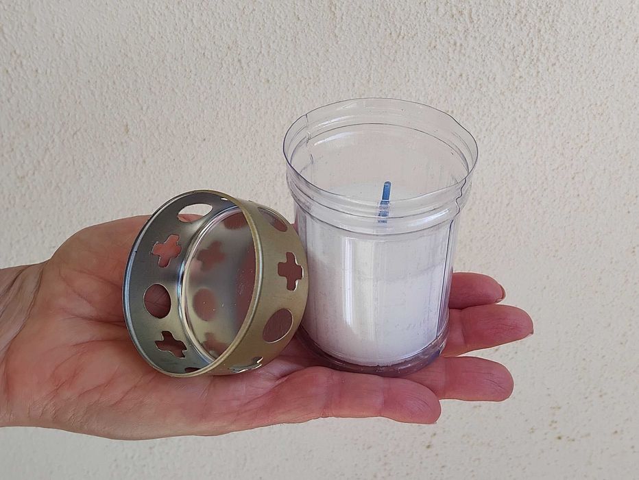 Dia de Todos os Santos - Velas Círios Brancos 65g