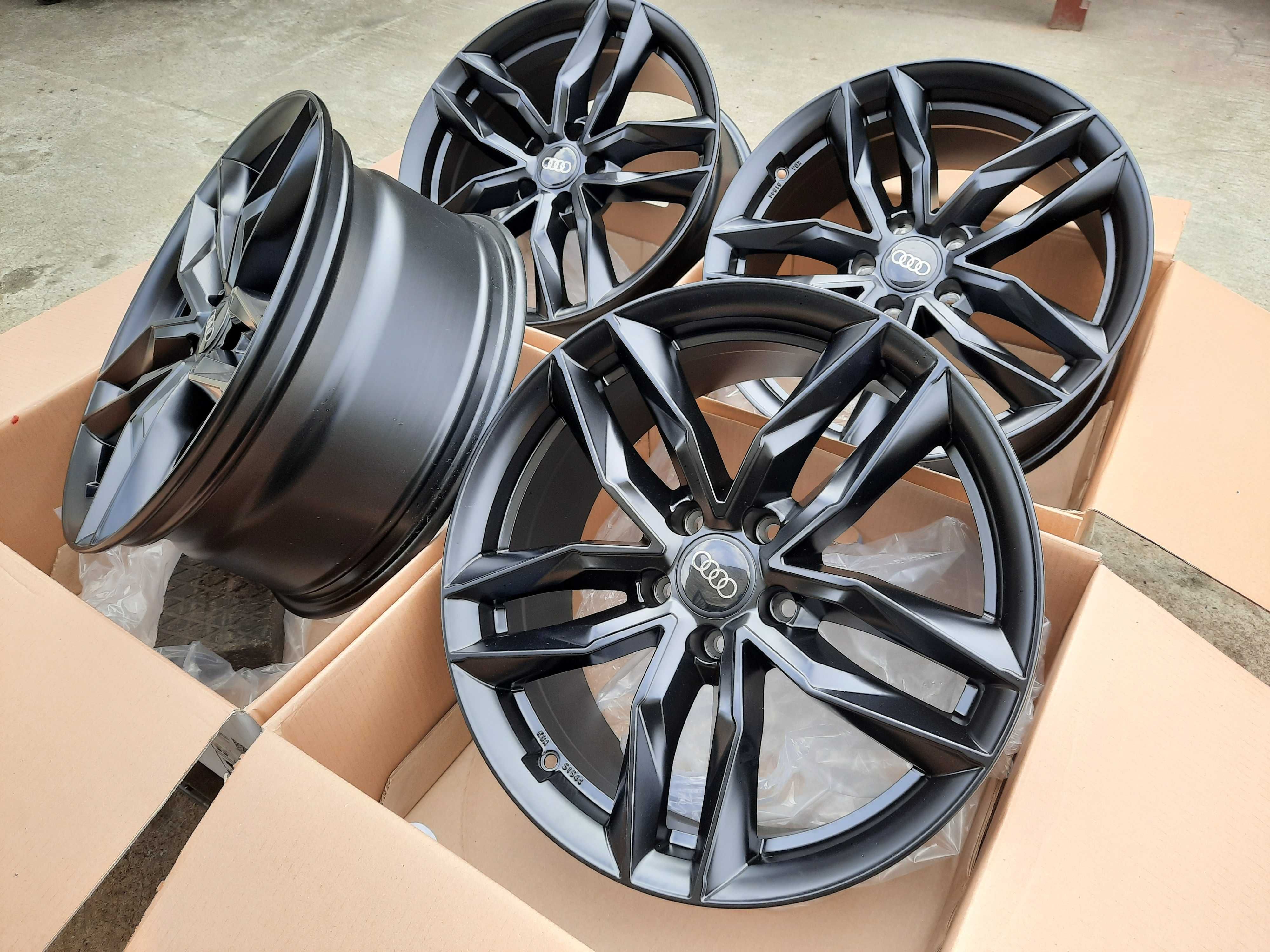 Alufelgi NOWE 18 AUDI 5x112 A3 A4 B6 B7 B8 B9 A6 C5 C6 Q3 TT BLACK RS3