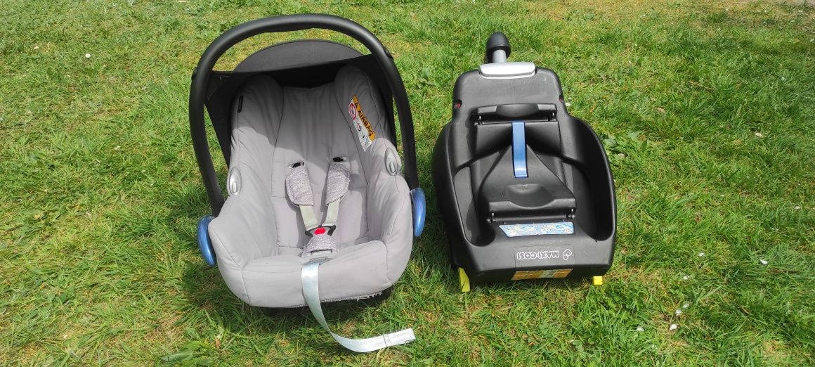 Fotelik z bazą ISOFIX Maxi Cosi cabriofix easyfix jasnoszary