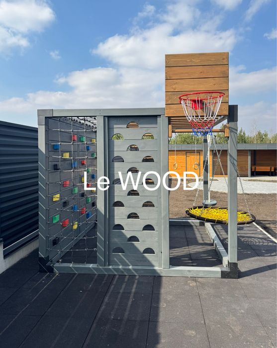 Майданчик дитячий. Куб. Комплекс. Скелелазка. Гойдалка. Гірка. Будинок