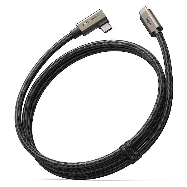 Ringke Usb 3.2 Gen 2X2 Type-C 90 Degree Cable Pd240W 100Cm Black