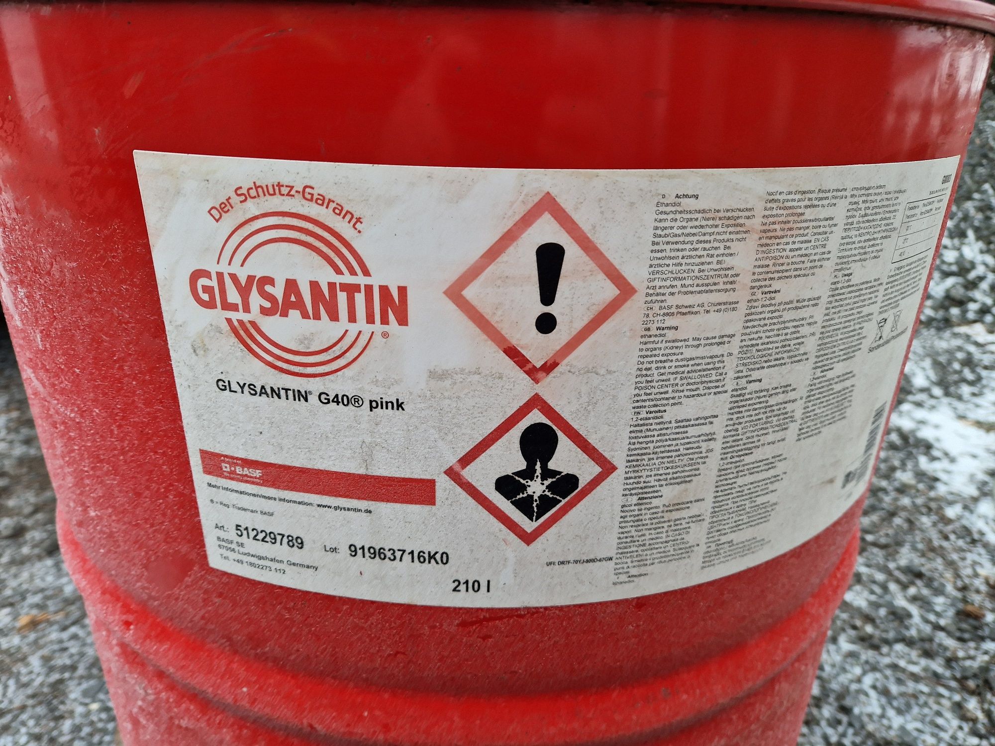 Glysantin G40 210l beczka Płyn do chłodnic Koncentrat