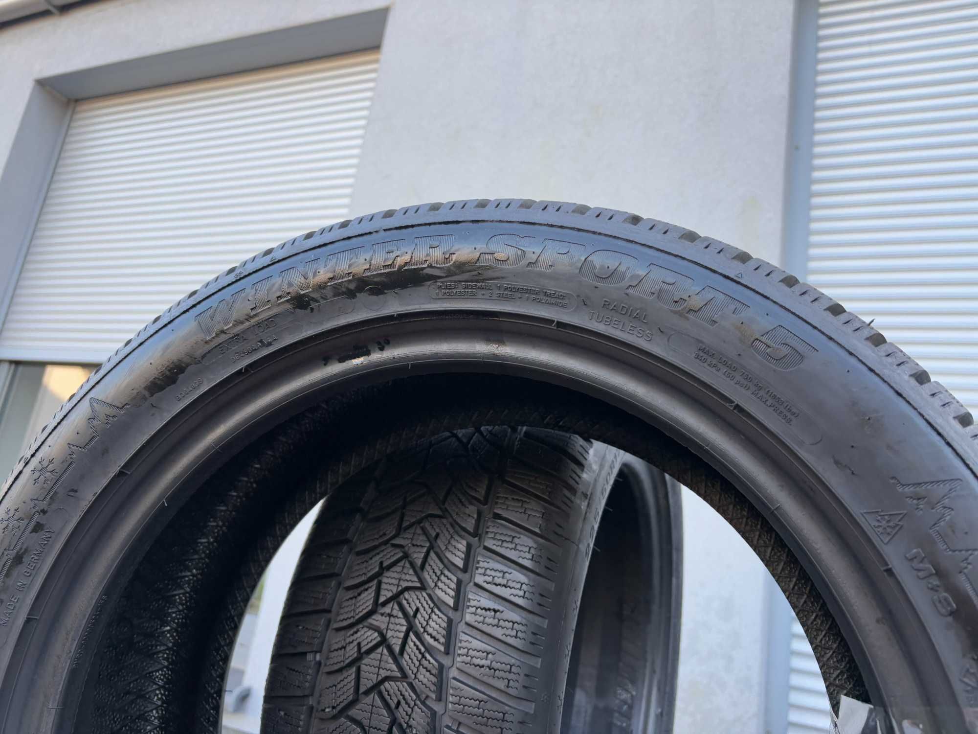 2szt zimowe 225/50R17 Dunlop 8,8mm 2021r świetny stan! Z52 gwarancja