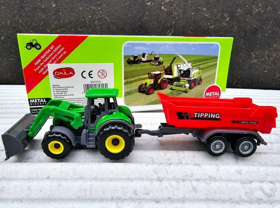 Traktor z przyczepką pojazd rolniczy dla dzieci nowy