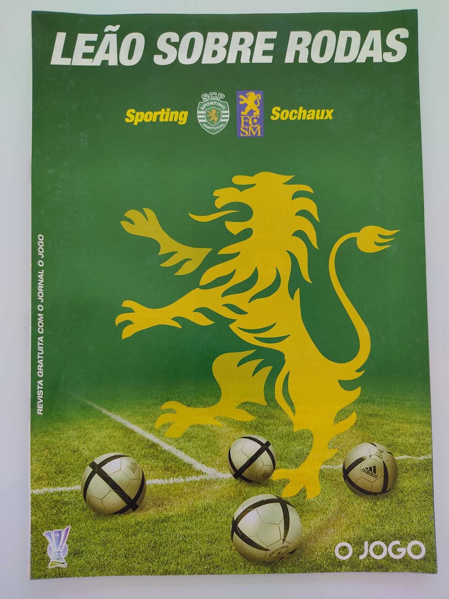 Programa de o jogo Sporting sochaux UEFA 2004/05
