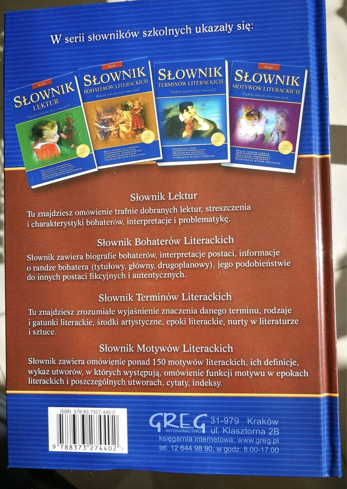 Język polski Wydanie polecane przez nauczycieli Słownik poezji IDEALNY