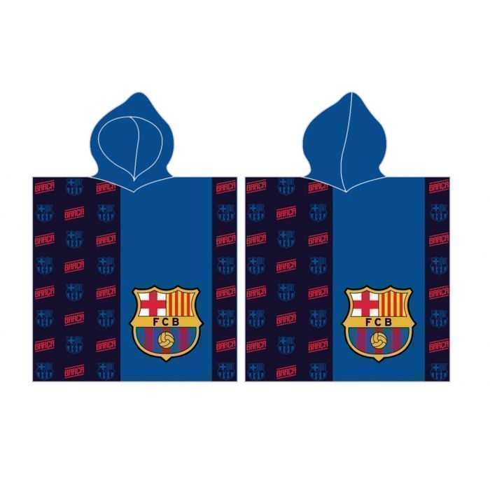 Ręcznik Kąpielowy Z Kapturem Fc Barcelona Bawelna