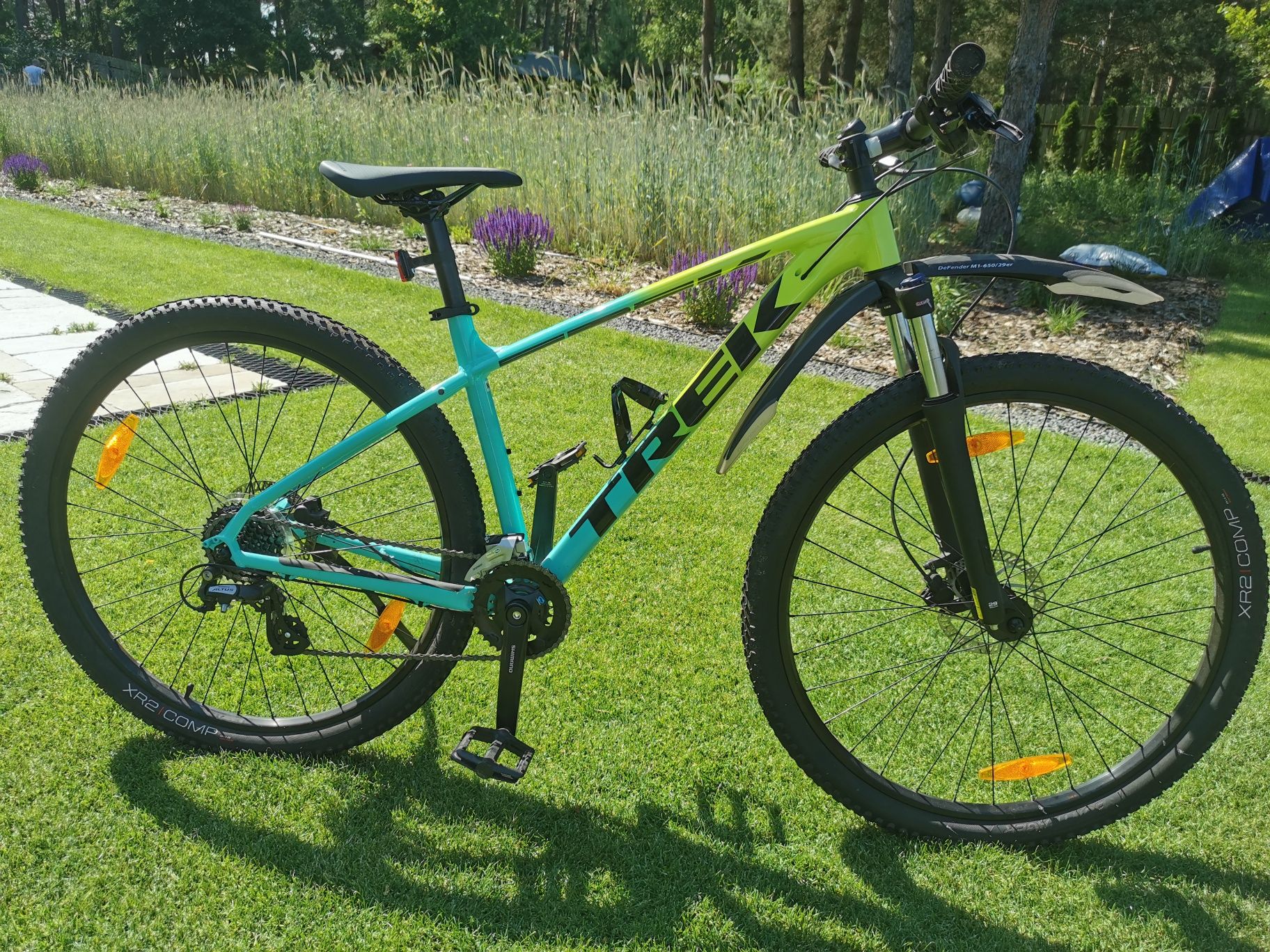 Rower Trek marlin 5 zielono-żółty