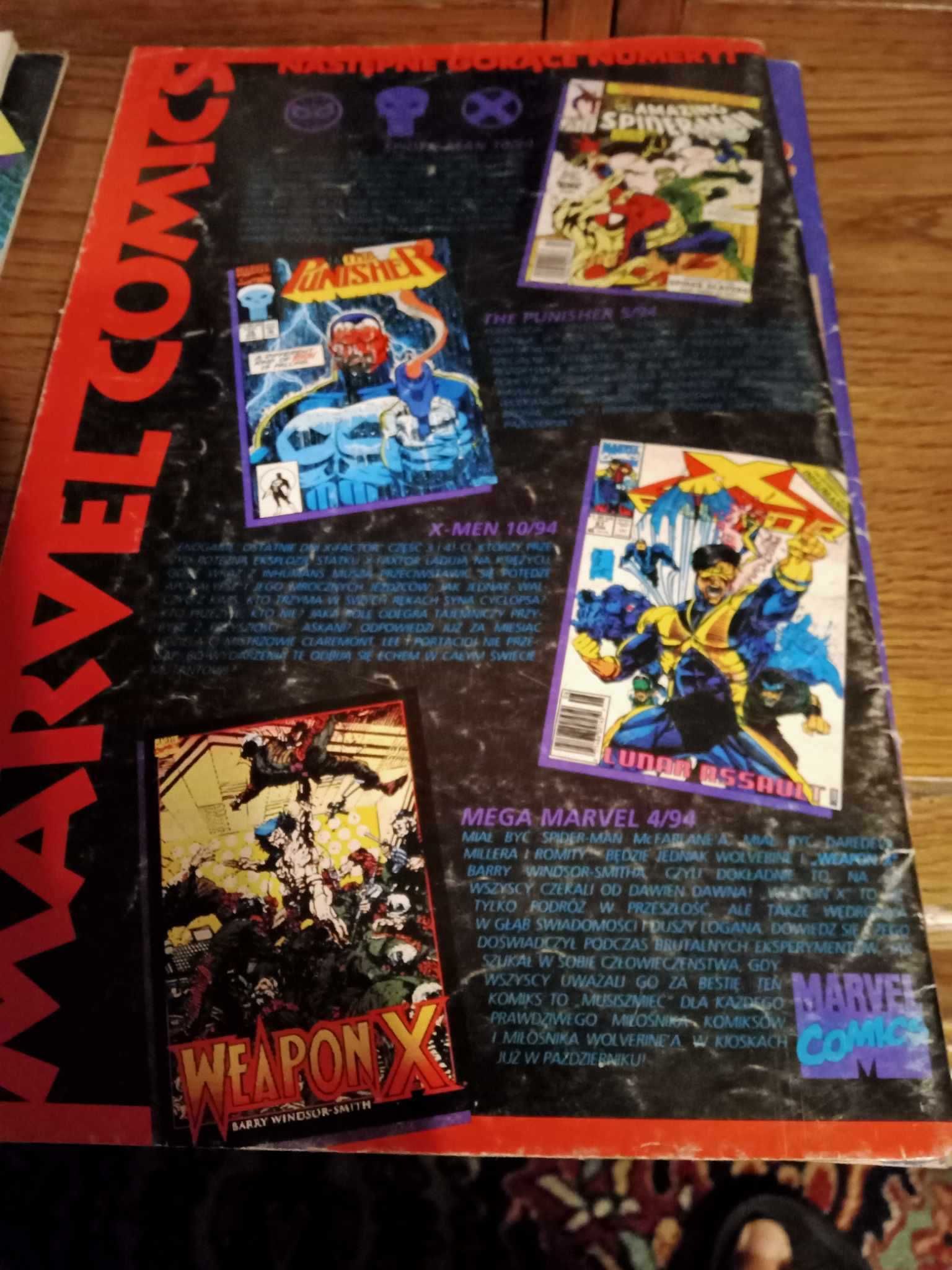 Komiksy X-MAN rok 1994szt 4