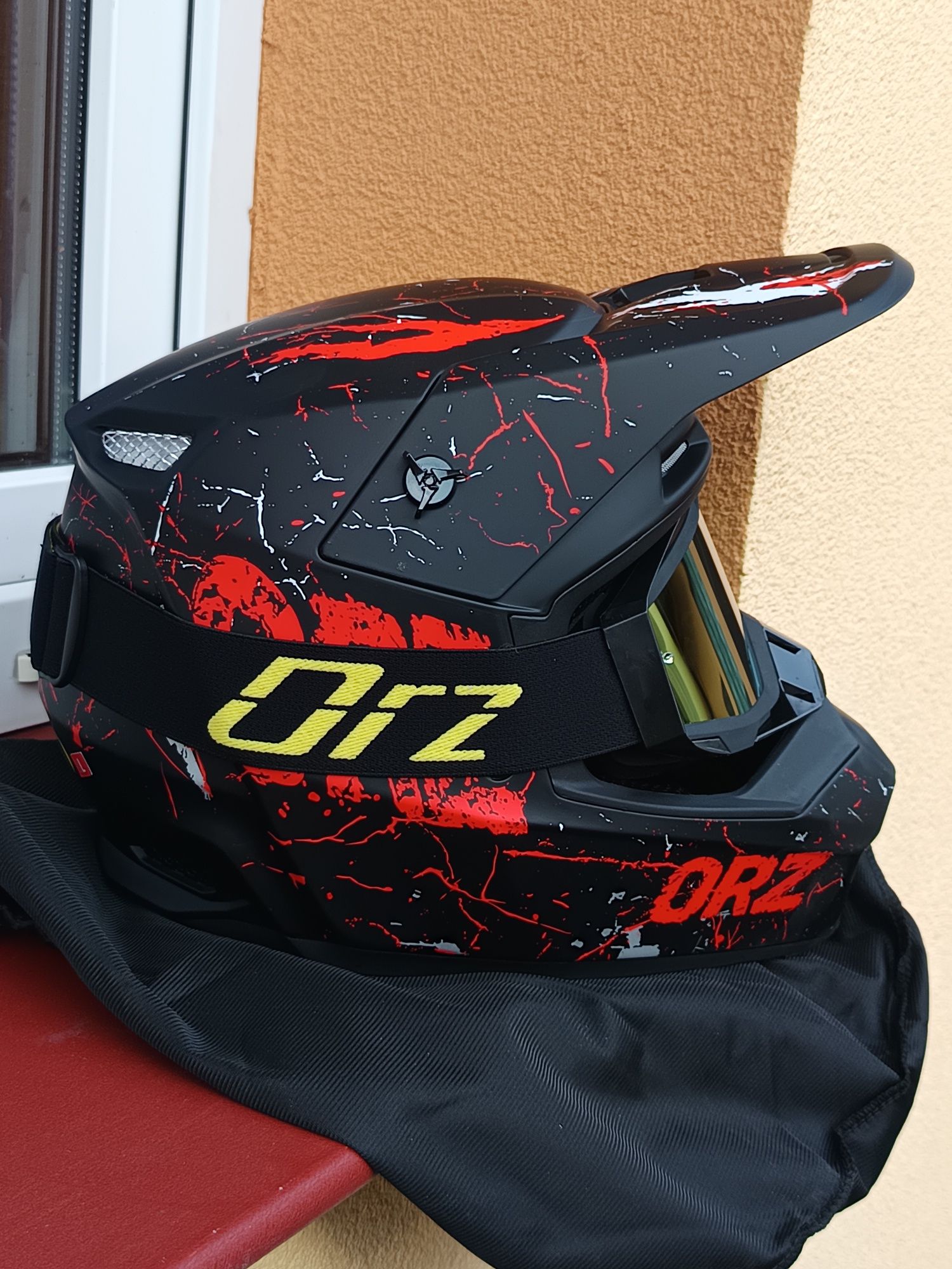 Kask na Cross Quad Rower Hulajnogę i gogle