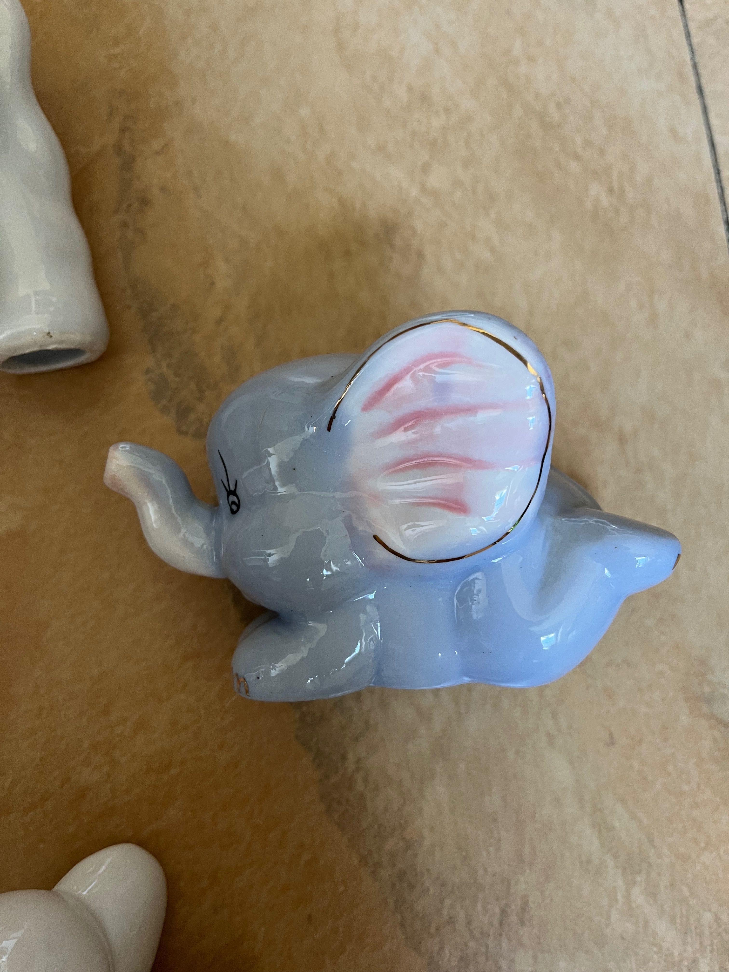 Niemieckie figurki porcelanowe słoni