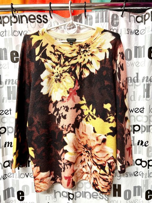 Свитер 100% кашемир с принтом